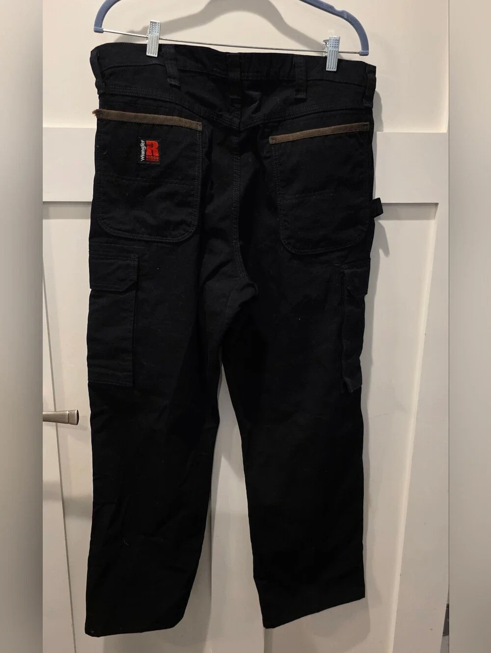 Wrangler Riggs Workwear Men's Ripstop Ranger Cargo Pants Black Size 36x30